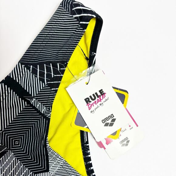 ARENA UNIQUE BLACK MULTI LARGE WOMENS SWIMMING SIZE LARGE BIKINI BOTTOMS NEW - Picture 4 of 6